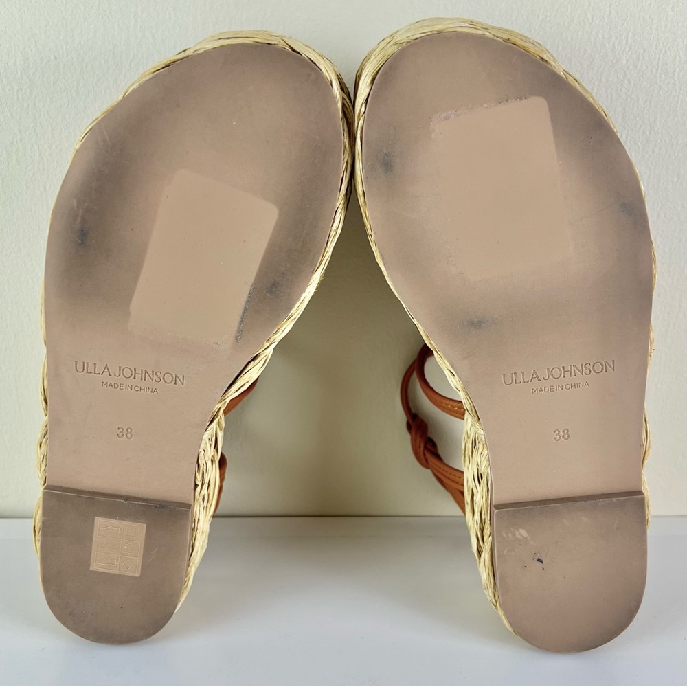 NEW ULLA JOHNSON LEATHER PLATFORM SANDALS - Picture 12 of 12